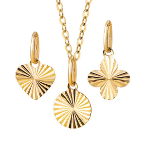 골드앤 14K 썬라잇 써클 목걸이+팬던트 2종