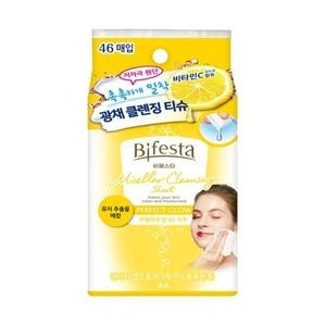 비페스타 미셀라 클렌징 티슈 퍼펙트 글로우 46매 (1개)_이미지