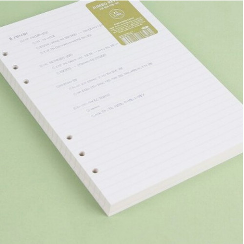 워너디스 A5 6공 점보 리필 (7mm 라인)