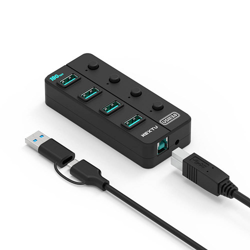 이지넷유비쿼터스 NEXTU NEXT-813U3NP-10G (4포트/USB 3.1 Type A+C)이미지입니다. 누르면 해당 게시물로 새창이동합니다.