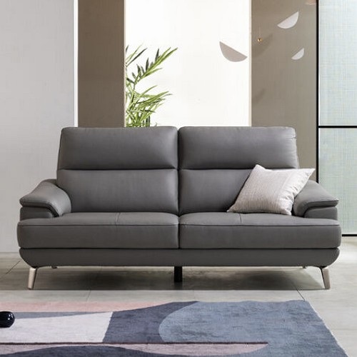 브루트 천연가죽 소파 3인용