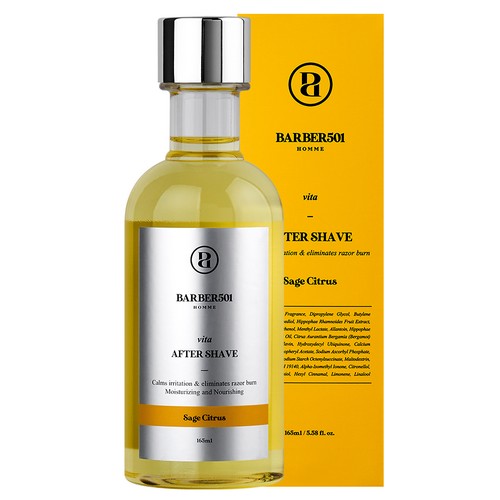 바버501 애프터 쉐이브 케어 옐로우 165ml (1개)