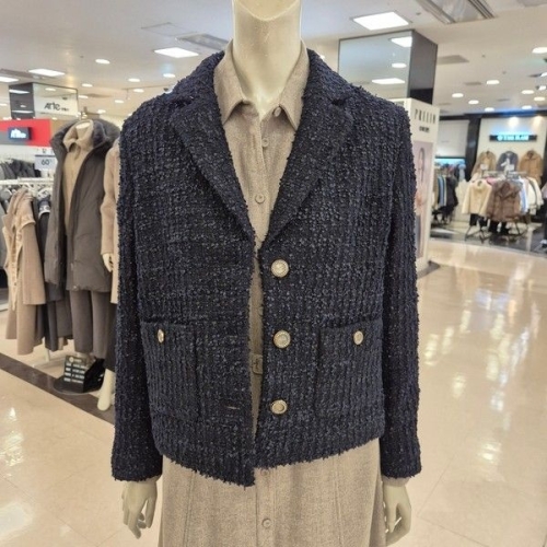 BCBG 봄25 리본 트위드 자켓 B5A1J102