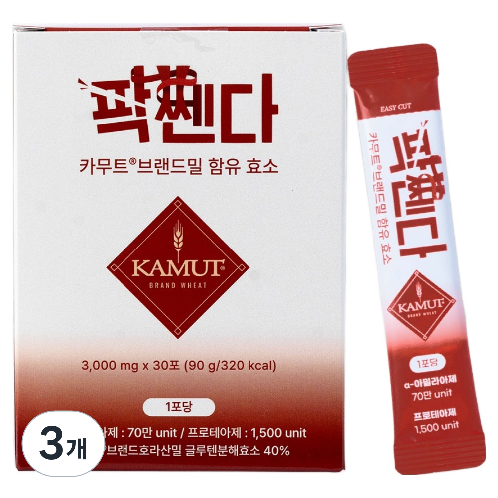  아오스 팍쎈다 카무트 브랜드밀 함유 효소 30포 [3개]
