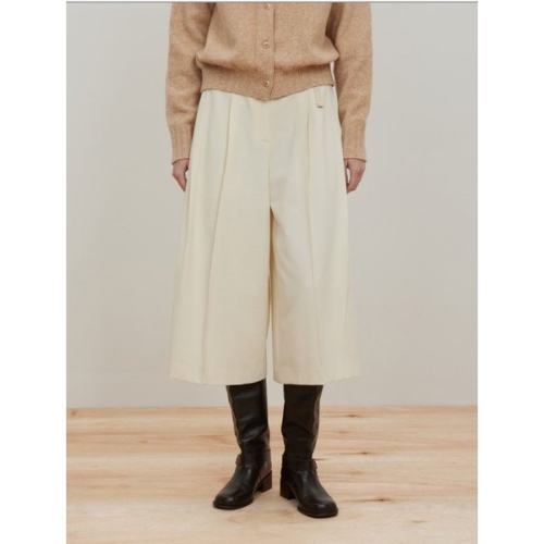 대현 듀엘 벨티드 플리트 팬츠 D261MSA008