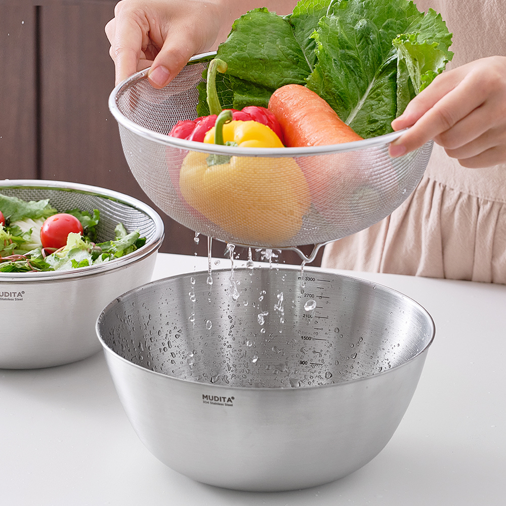 리본제이 무디타 올스텐 믹싱볼 채반세트 [24cm]