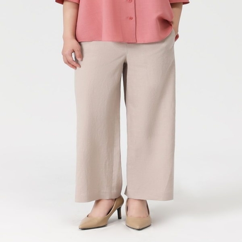 PAT 25 여성 린넨혼방 세미와이드 팬츠 1L-41605