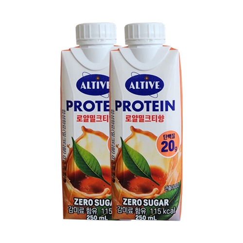 CJ제일제당 얼티브 프로틴 로얄밀크티향 250ml (2개)_이미지