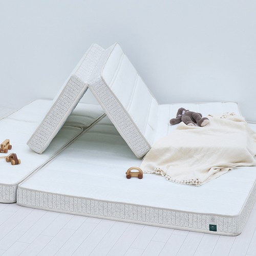 휴도 편안한 제주 라텍스 본넬 접이식 토퍼 매트리스 S (13cm)_이미지