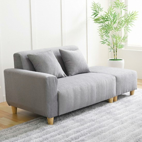 아로미가구 마카롱 포솜 A타입 패브릭 소파 2인용 (스툴별도)_이미지