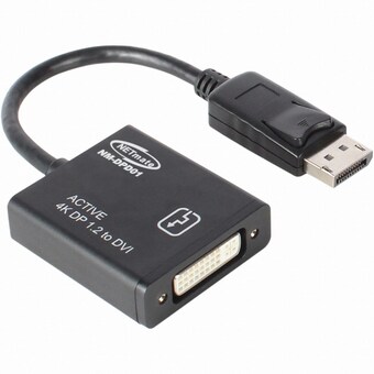 강원전자 NETmate <b>DisplayPort</b> 1.2 <b>to</b> <b>DVI</b> 컨버터 (NM-DPD01)