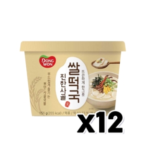 동원F&B 진한사골 쌀떡국 용기컵 151g (12개)