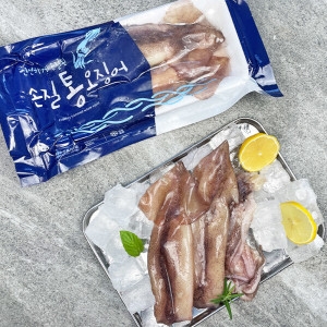 도리마켓 간편 소포장 손질 통 오징어 1.3kg내외 (10개)_이미지