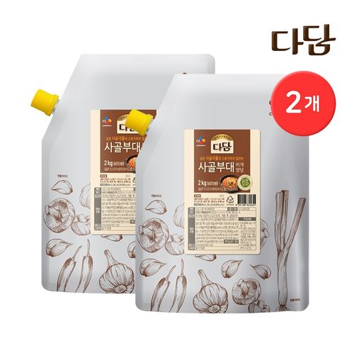  CJ제일제당 다담 사골부대 찌개양념 2kg [2개]