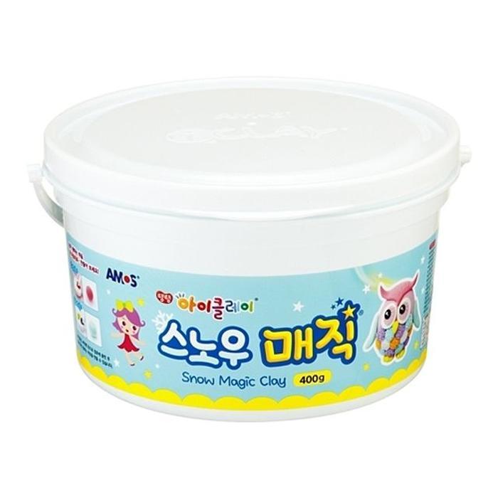 아모스 ME27P169_52GP만들기재료 아이클레이 스노우매직 400g