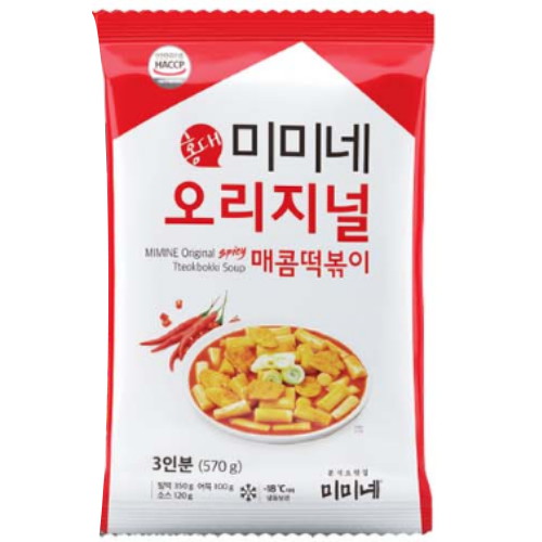 드림스코리아 미미네 오리지널 매콤떡볶이 3인분 570g이미지입니다. 누르면 해당 게시물로 새창이동합니다.