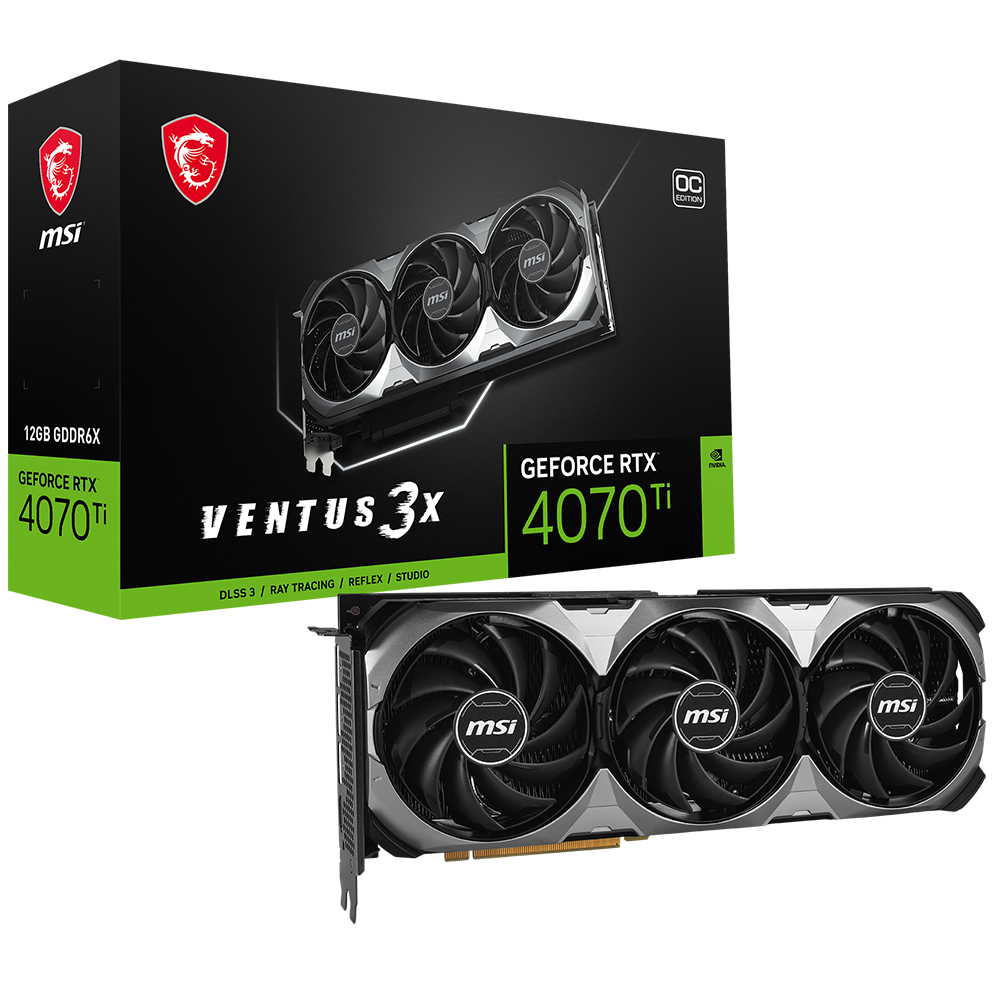 MSI 지포스 RTX 4070 Ti 벤투스 3X E1 OC D6X 12GB