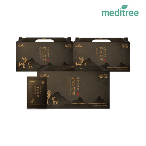 메디트리 흑염소 담은 녹용진액 70g 30포 (3개)