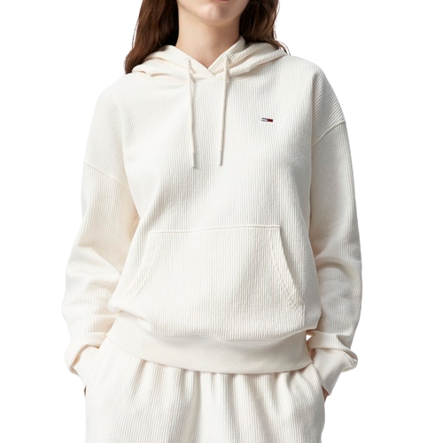 타미힐피거 타미진스 코듀로이 레귤러핏 후드 티셔츠 T32D7TTO48TWT1