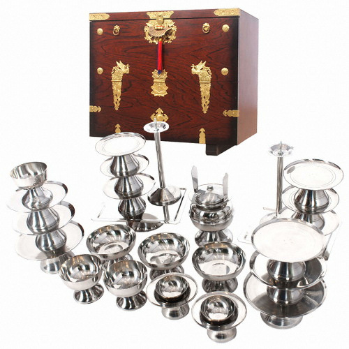 늘해랑 남원공방 DG스텐 간소 제기 세트 27P (+제기함)_이미지