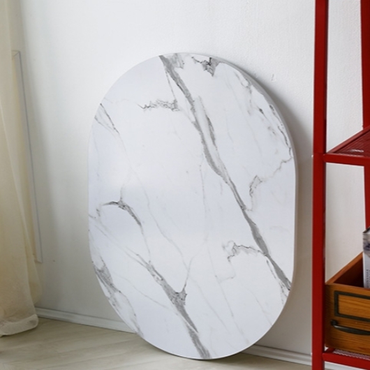 동서가구 켈리모 타원 접이식 좌식 거실 테이블 (89x59cm)_이미지