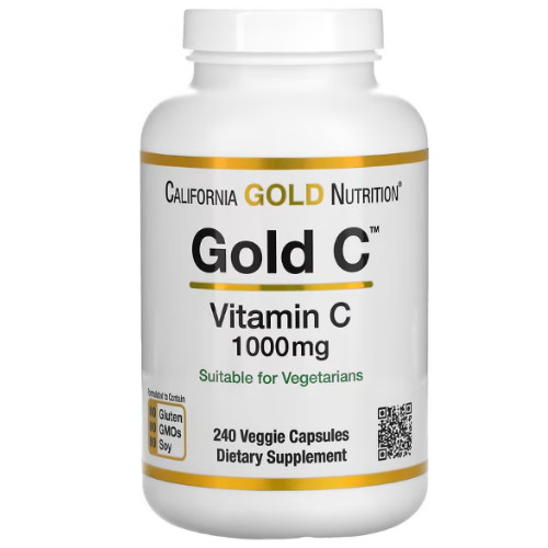 캘리포니아골드뉴트리션  골드 C 1000mg 240베지캡슐 (해외) (1개)
