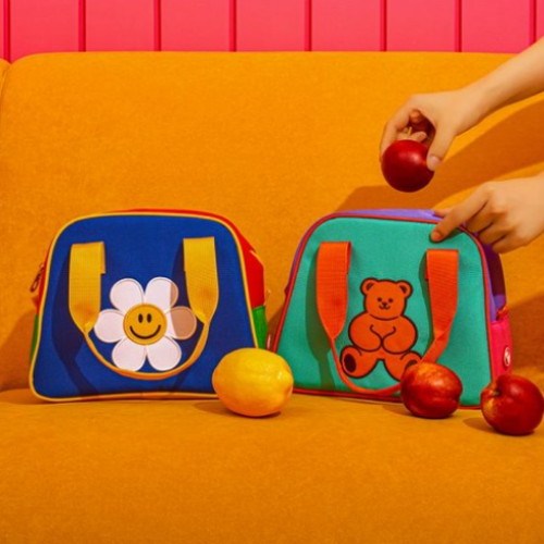 컬러 블록 보냉백