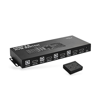 라인업시스템 LANSTAR LS-HDH4<b>KVM</b> 4:1 HDMI <b>KVM</b> <b>스위치</b>