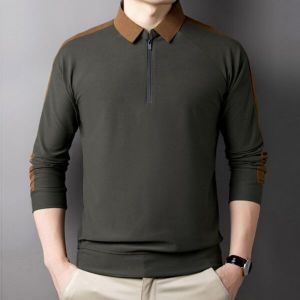 패플 모로엠남성 반짚업 부드러운 코튼 카라 티셔츠 ON-KAA-QWE816