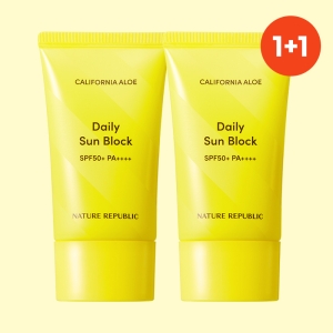 1+1 캘리포니아 알로에 데일리 선블럭 SPF50+ PA