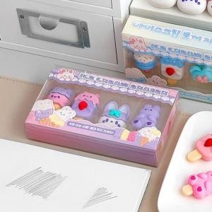 일정문구 아이스크림 토끼 지우개 세트 (1개)
