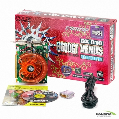 EVERTOP 지포스 8600GT 비너스쿠페 DDR3 256MB GX810