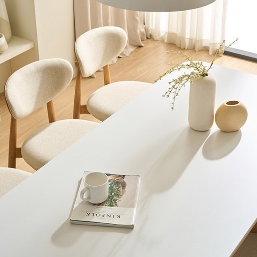 삼익가구 모이르 포세린 세라믹 원목 식탁 1800 (벤치2개)_이미지