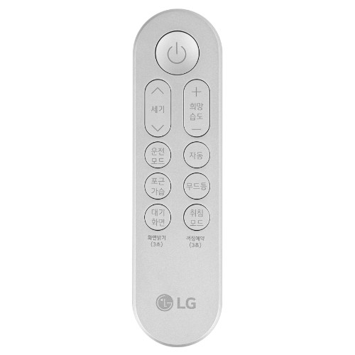 LG전자 오브제컬렉션 퓨리케어 하이드로타워 전용 리모컨 AKB76036434_이미지