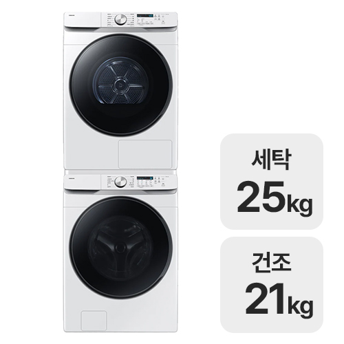 삼성전자 그랑데 AI WF25DG8250BW + DV21DG8200BW (공식인증점)