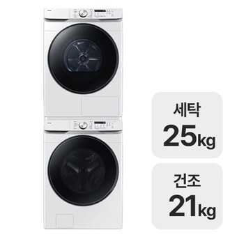 삼성전자 그랑데 AI WF25DG8250BW + DV21DG8200BW