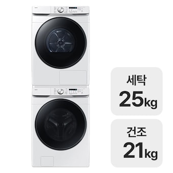 삼성전자 그랑데 AI <b>WF</b>25DG8250BW + DV21DG8200BW