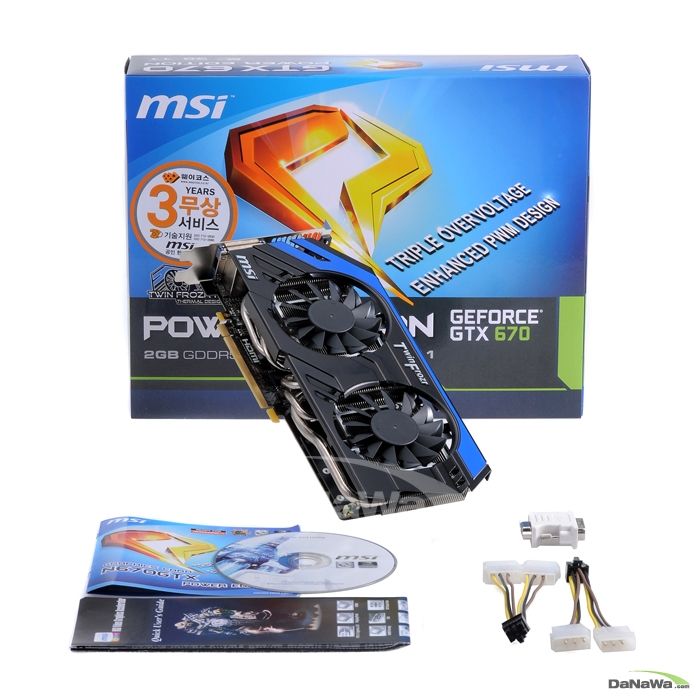 MSI 지포스 GTX670 파워 에디션/OC D5 2GB 트윈 프로져4_이미지