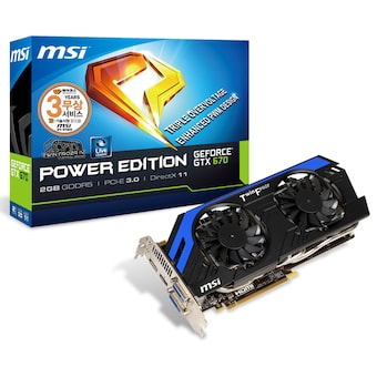 <b>MSI</b> 지포스 GTX670 파워 에디션/OC D5 2GB 트윈 프로져4