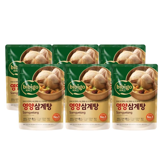 CJ제일제당 비비고 영양 삼계탕 800g (6개)_이미지
