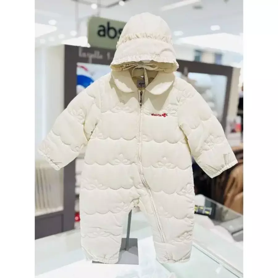 에밀리 약패딩 우주복+보넷세트 AB2652OR17CR 크림