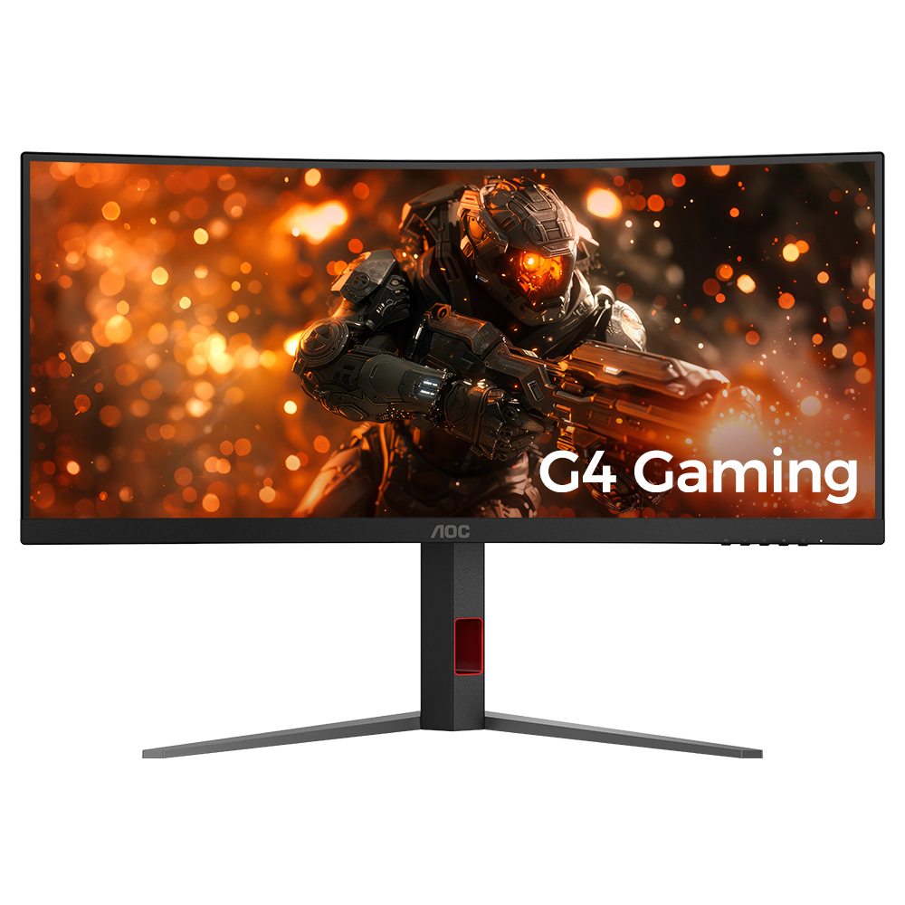 알파스캔 AOC CU34G4 게이밍 180 울트라와이드 WQHD 프리싱크 AI HDR 무결점_이미지