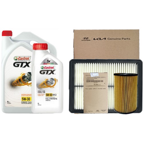 캐스트롤 GTX SP/C3 5W30 7L + 순정필터 현대 스타리아 US4 2.2 디젤
