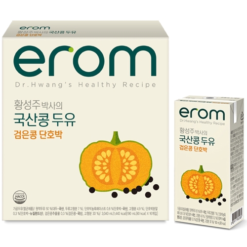 황성주 국산콩 두유 검은콩 단호박 190ml