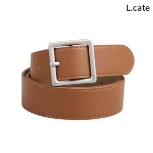 여자 벨트 무광 사각 버클 허리띠 LDU05333946664