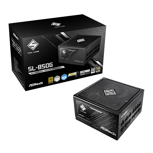 ASRock 스틸레전드 SL-850G 80PLUS골드 풀모듈러 ATX3.1_이미지