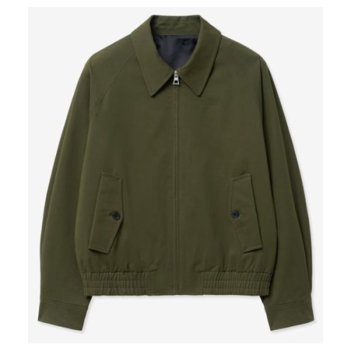 TNGT 카키 세미 오버핏 워시드 코튼 스윙탑 블루종-251023 110_이미지