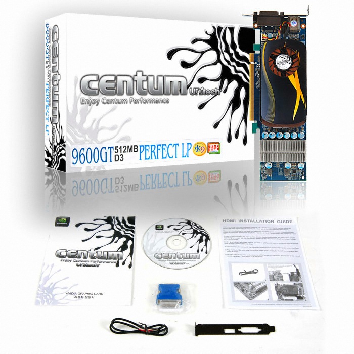 유니텍전자 지포스 9600GT CENTUM PERFECT D3 512MB LP_이미지
