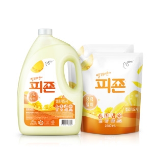 피죤 옐로미모사 3.1L + 리필 2.3L (본품1개+리필2개)