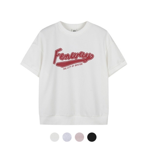 여성 쿨테리 루즈핏 반팔맨투맨_PHE2TR2600